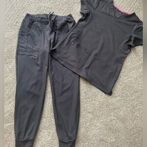 Scrub Set Women’s Medium (Heartsoul) Grey